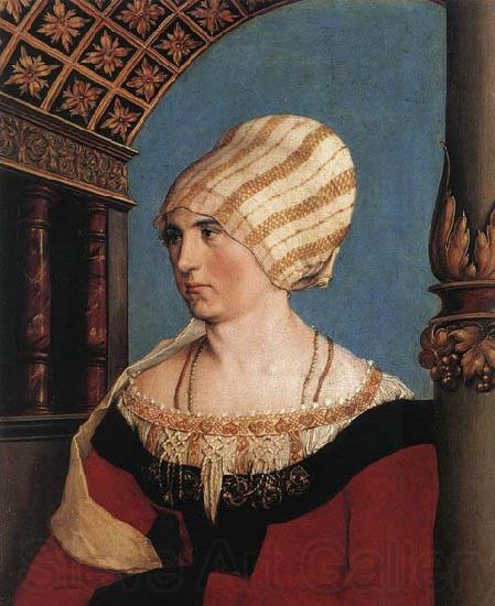HOLBEIN, Hans the Younger Portrait of Dorothea Meyer Germany oil painting art